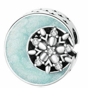 SNOW AND MOONLIGHT CZ CHARM