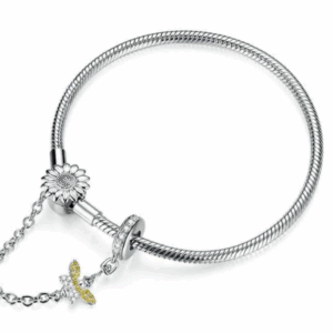 SUNFLOWER SAFETY CHAIN BRACELET