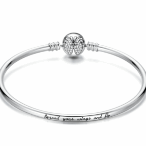 SILVER BUTTERFLY BANGLE