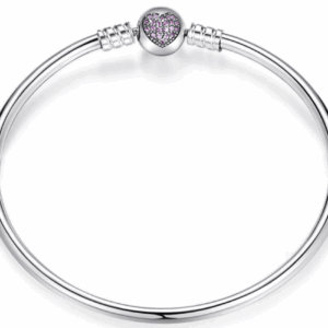 PINK CZ HEART BRACELET