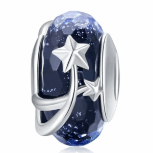 Shooting Star Enhanced Glass Charm